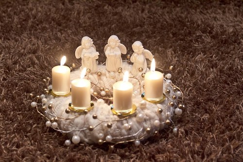 Adventní věnec s andílky — foto 1
