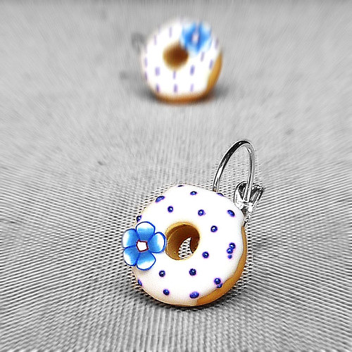 Donuty s modrými kytičkami — foto 1