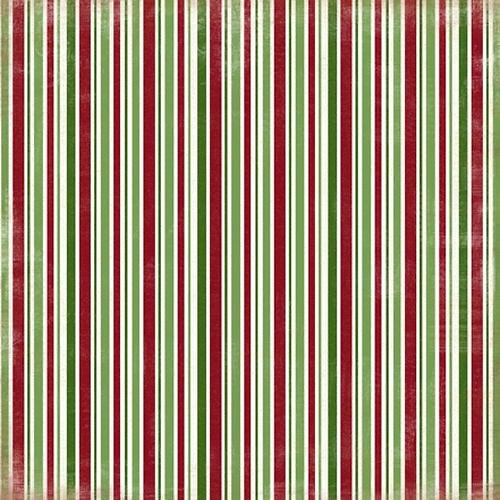 Oboustranný papír Christmas Stripes — foto 1
