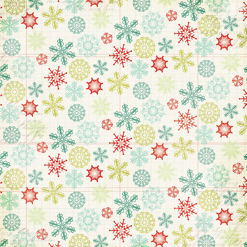 Oboustranný papír Mistletoe Magic Snowflakes — foto 1