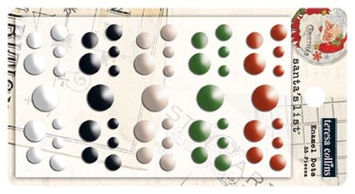 Santas List Enamel Dots, enamelové tečky