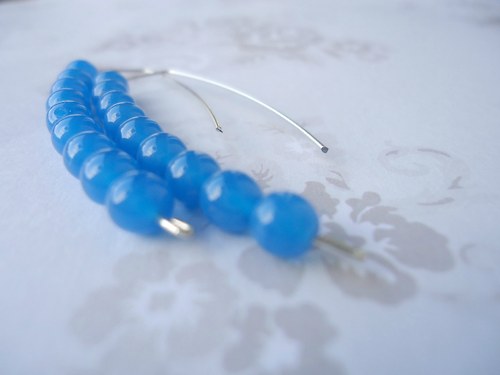 Náušnice "Blue Berries" — foto 1