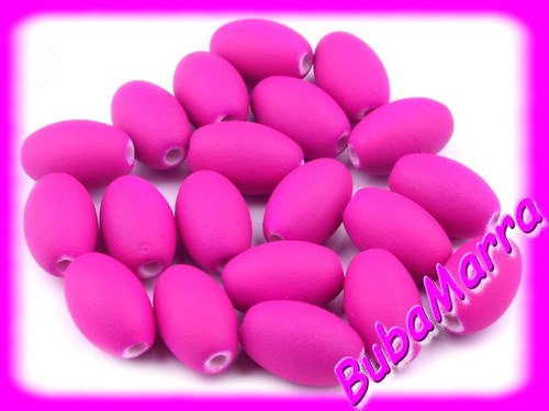 ~ 10ks ~ Korálky NEON 9x13mm ~ fialová