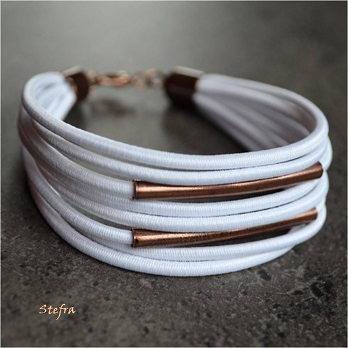 Coppery white - náramek do setu — foto 1