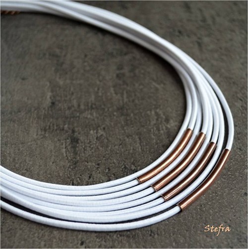 Coppery white - náhrdelník do setu — foto 1