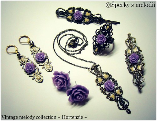 ©ŠPERKY S MELODIÍ - Vintage melody ~ Hortenzie ~