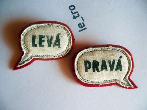 LEVÁ, PRAVÁ brože na přání — foto 1