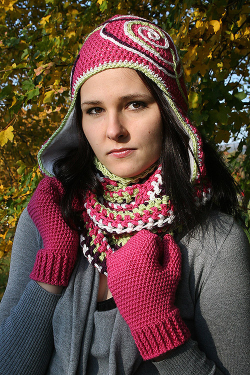 Háčkovaná ušanka — foto 1