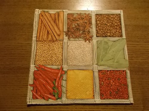 Ubrousek na decoupage - koření