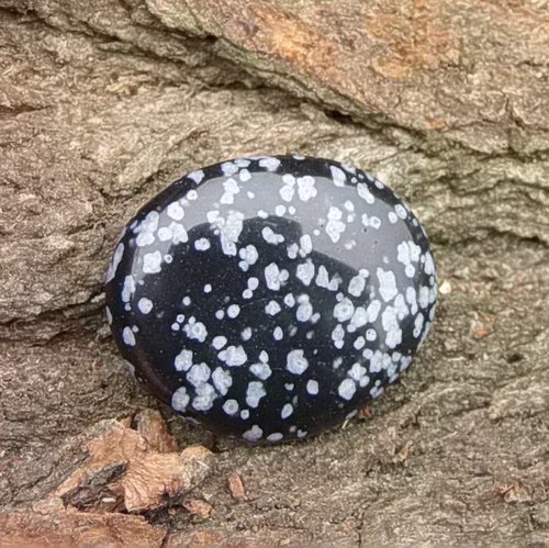 Obsidián vločkový - placka 122 — foto 1