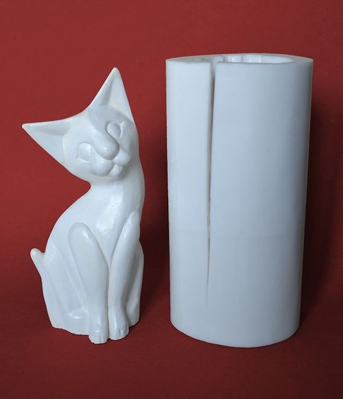Forma na svíčky Kočka - výška 15cm