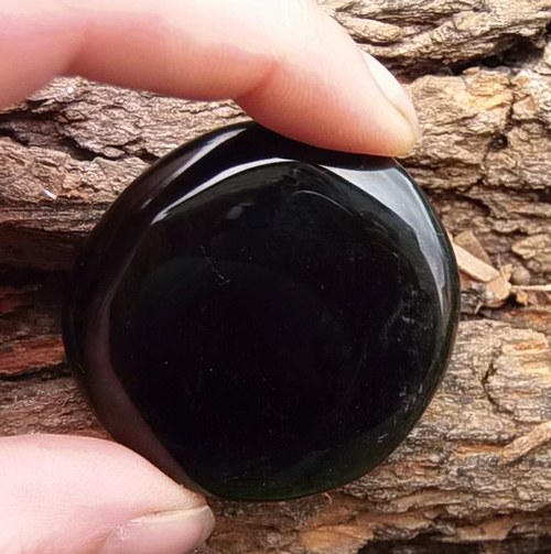 Obsidián stříbrný - placička 203 — foto 1