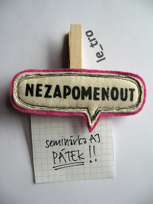 NEZAPOMENOUT kolíček — foto 1