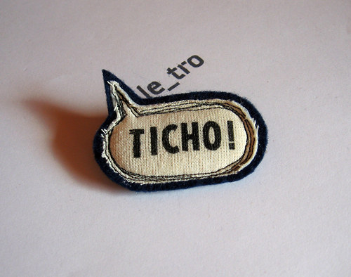 Brož TICHO! — foto 1
