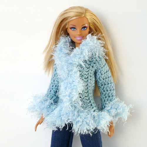 Luxusní modrý kabátek pro Barbie — foto 1