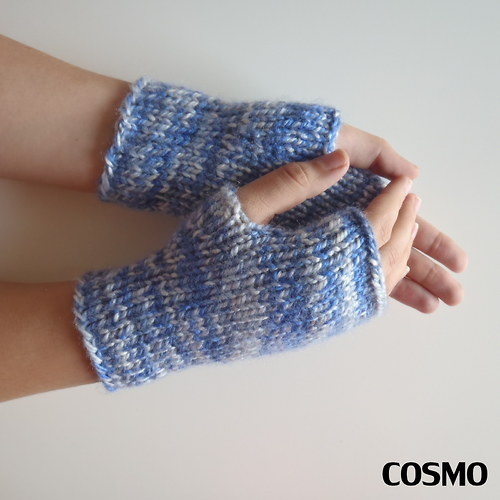 50 % sleva-Basic- modrý melír — foto 1