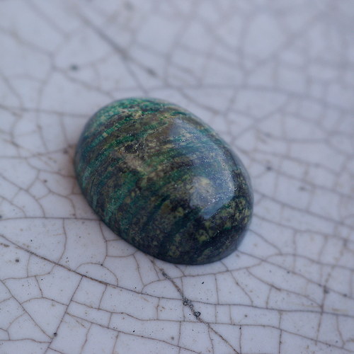 Kabošon - serpertinit 15x20mm — foto 1