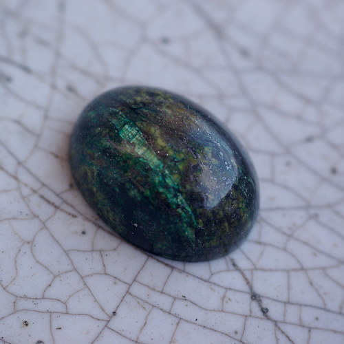 Kabošon - serpertinit 15x20mm — foto 1
