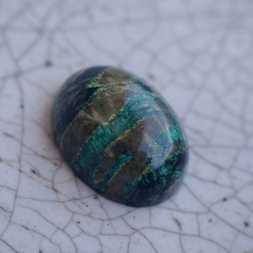Kabošon - serpertinit 15x20mm — foto 1