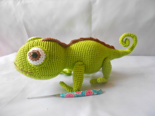 Háčkovaný chameleon — foto 1