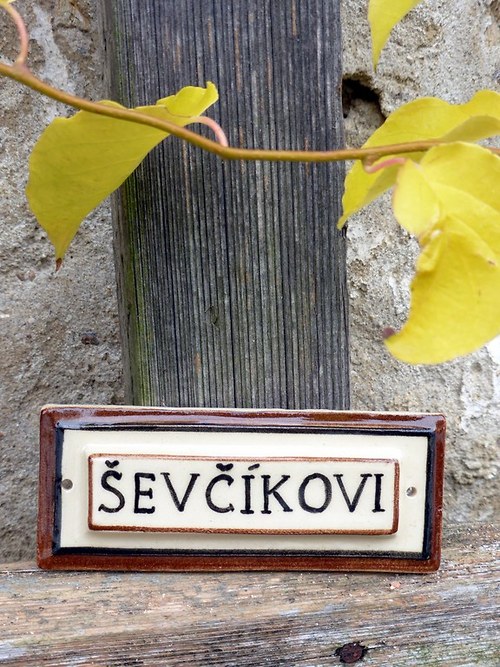 Keramická jmenovka - na zakázku