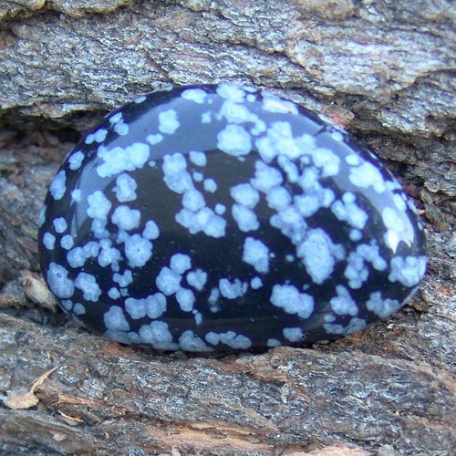 Obsidián vločkový - placka 308 — foto 1