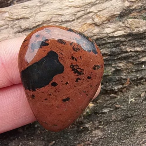 Obsidián mahagonový - placka 325 — foto 1