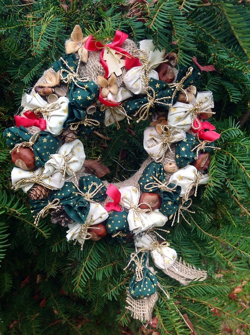 Adventní věneček jutový — foto 1