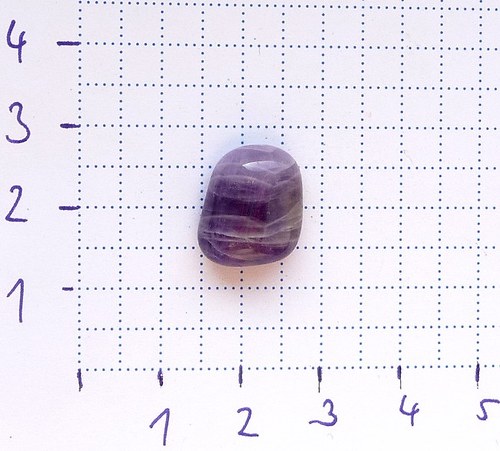 Ametyst chevron kabošon — foto 1