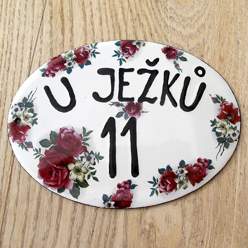 Smaltovaná jmenovka — foto 1
