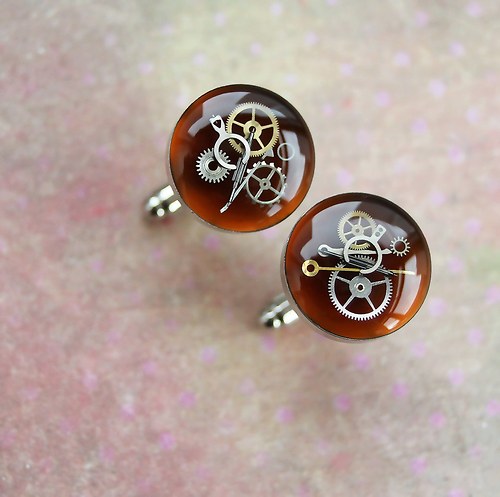 Manžetové knoflíčky /brown/ — foto 1
