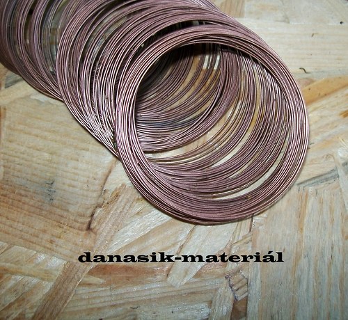 PAMĚŤ. NÁRAMKOVÝ DRÁT MĚDĚNÝ - 55 mm - 20 OTOČEK