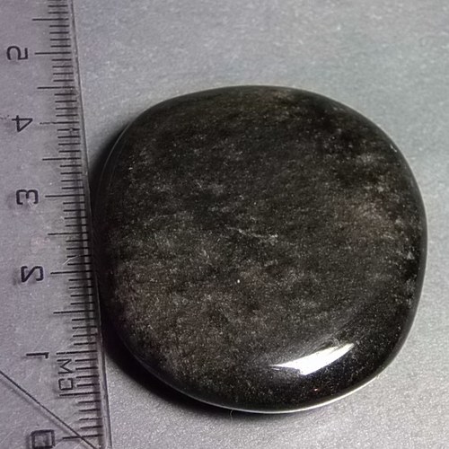 Obsidián stříbrný - placička 425 — foto 1