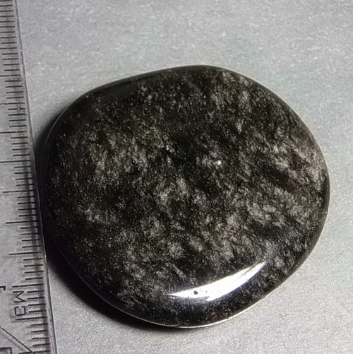 Obsidián stříbrný - placička 426 — foto 1