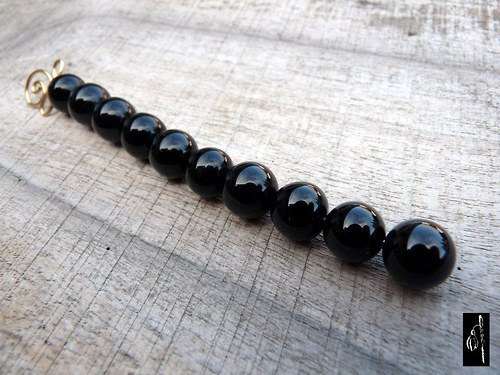Onyx kulička 10 mm, 2 ks — foto 1