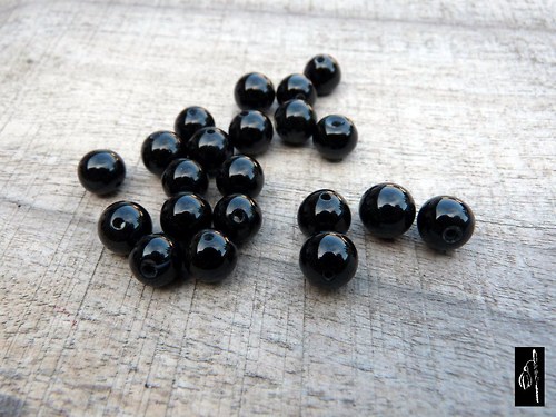 Onyx kulička 8 mm, 3 ks