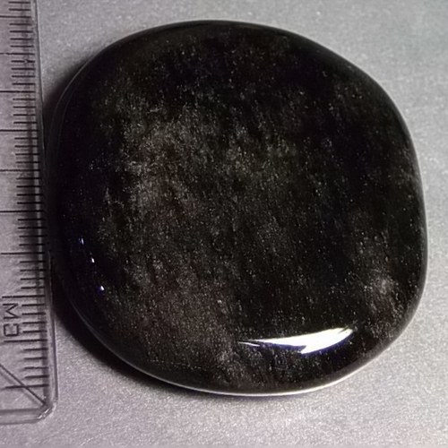 Obsidián stříbrný - placička 429 — foto 1