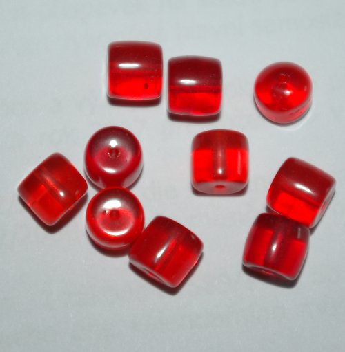 Skleněné korálky -10 kusů — foto 1