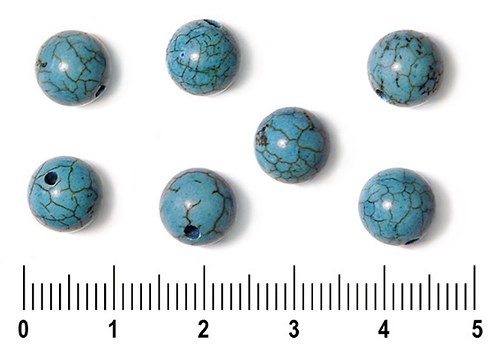 Tyrkenitové kuličky 8 mm, 3 ks