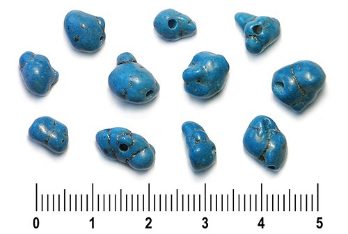 Tyrkysové valounky, cca 5–10 mm, 5 g
