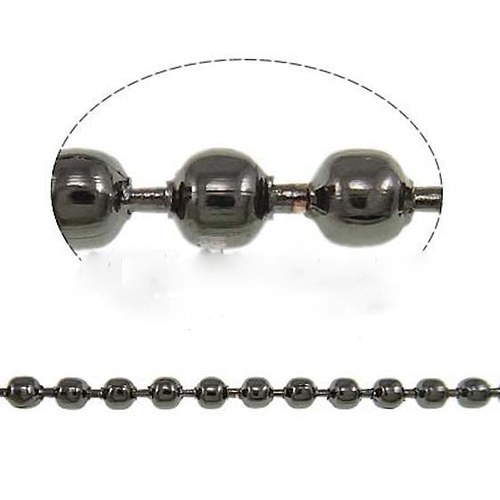 Řetízek Tečka 2,4mm - 1m - Gun Metal
