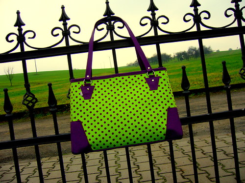 Kožená - Violet dots — foto 1