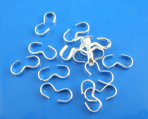 Očko dvojité 8 MAXI/ stříbro/ 13x6mm/ 200ks