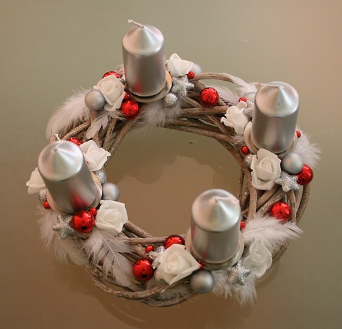 Adventní věneček - na přání - bez svíček — foto 1