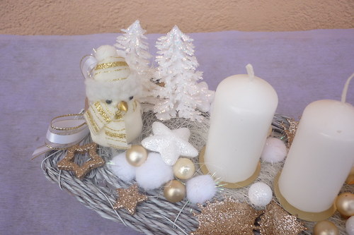 Adventní svícen s ptáčkem — foto 1