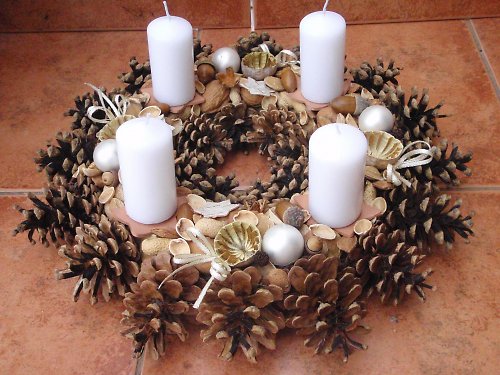 Adventní věnec v bílé - 11 — foto 1