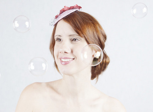 Růžový klobouček "Fairy" — foto 1