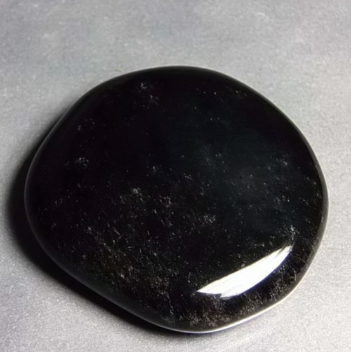 Obsidián stříbrný - placička 490 — foto 1