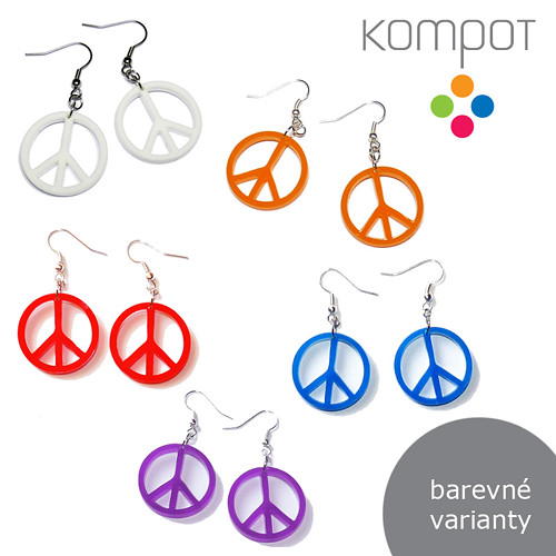 PEACE :: více barev (chirurgická ocel)