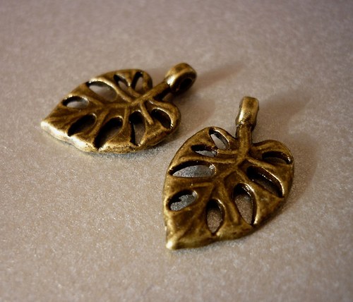 P23 / děravý list / 20x12x2mm/ 2 ks